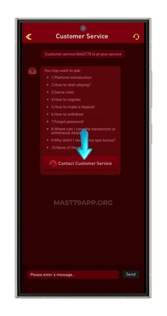 MAST79-CUSTOMER-SERVICE