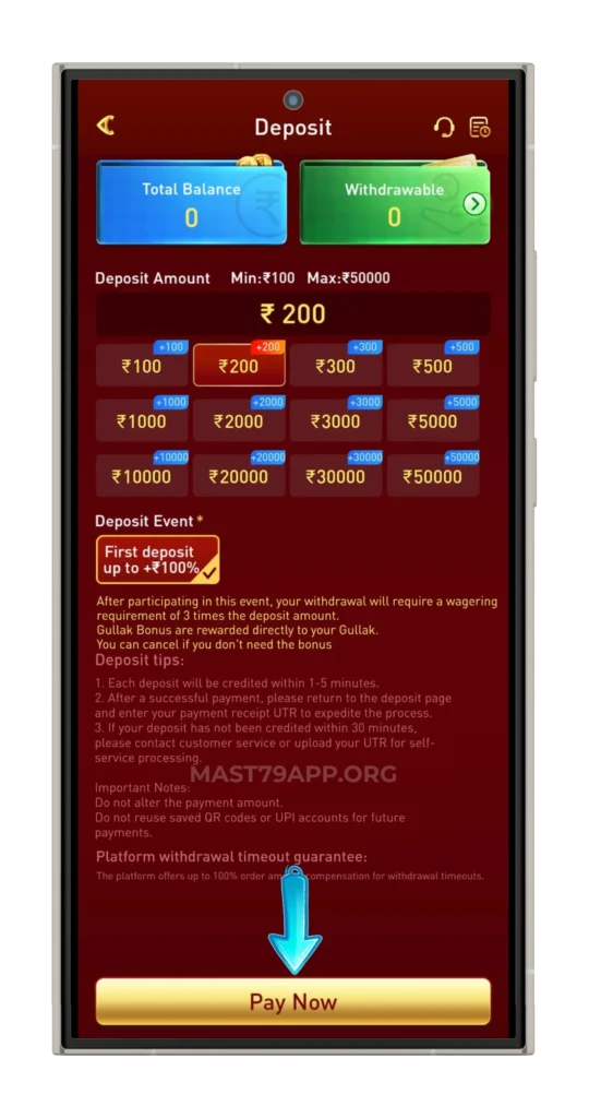 MAST79-DEPOSIT-PAGE